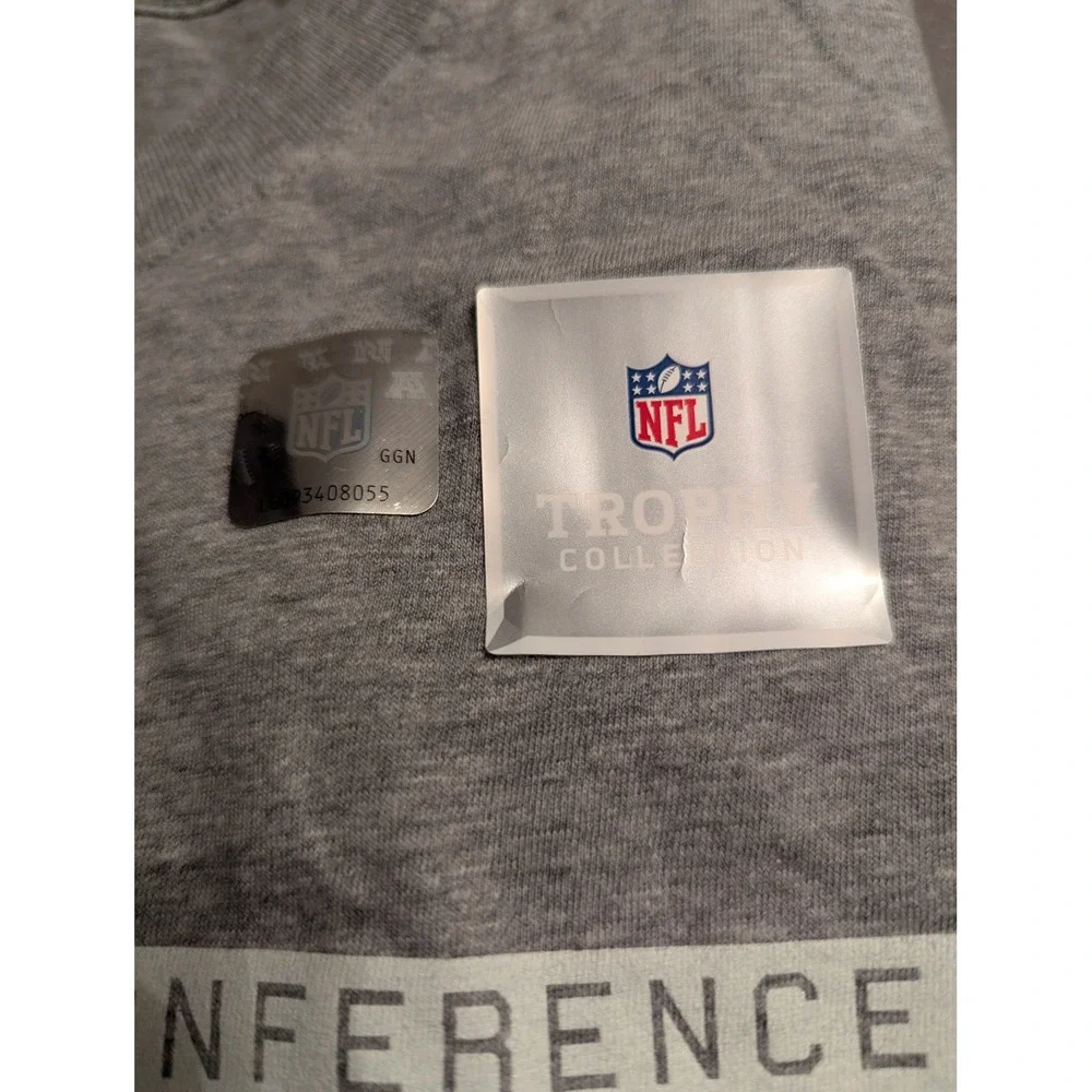 Nike New England Patriots AFC Champions Super Bowl LIII Gray T-Shirt Womens L